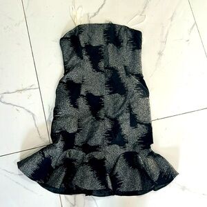 Halston strapless dress